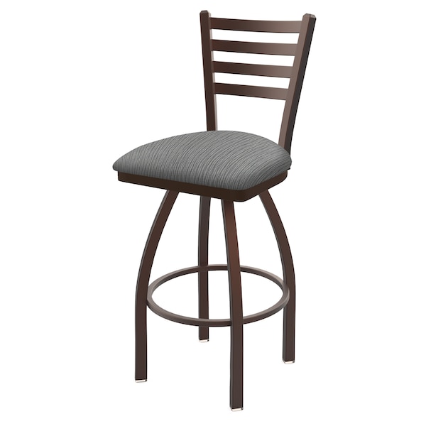 25" Swivel Counter Stool, Bronze Finish, Graph Seat